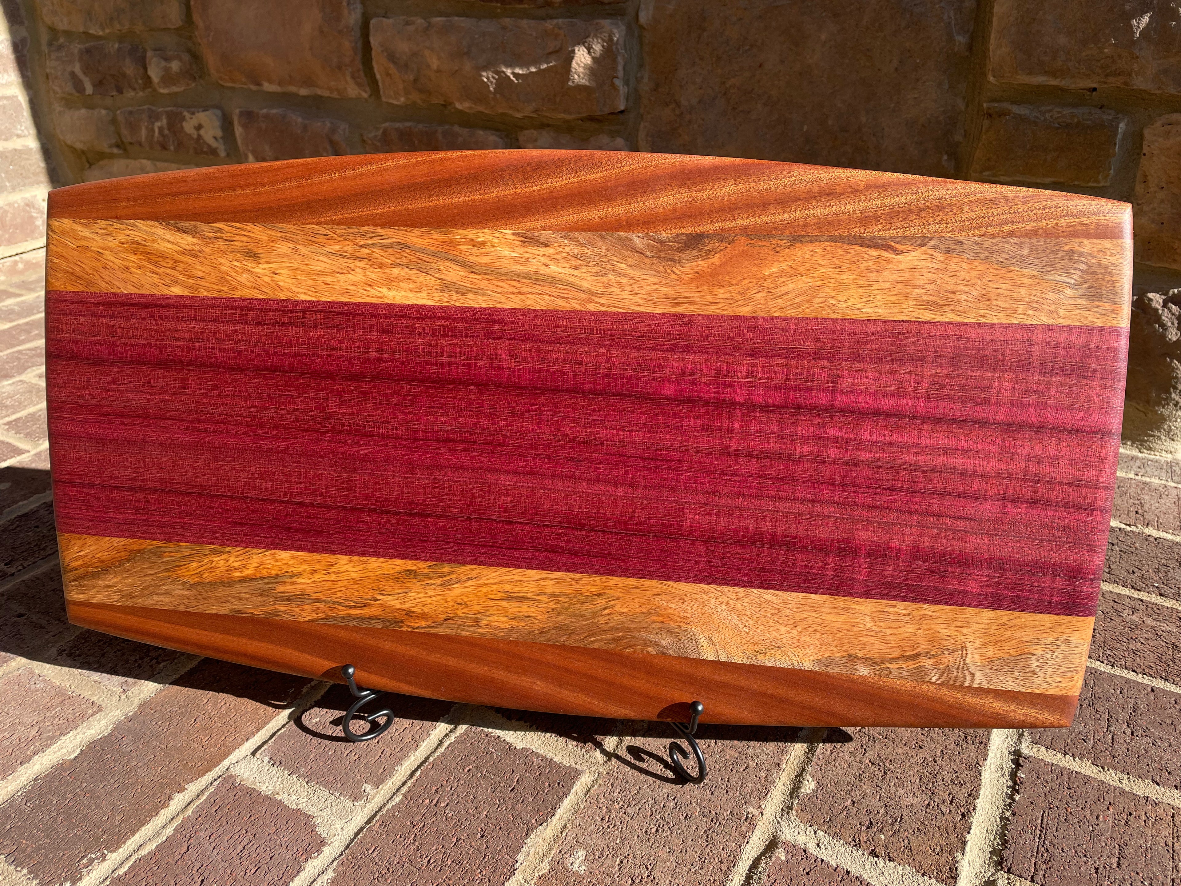 Serving Board - Purpleheart, Mango and Sapele