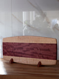 Serving Board - Curly Maple and Purpleheart