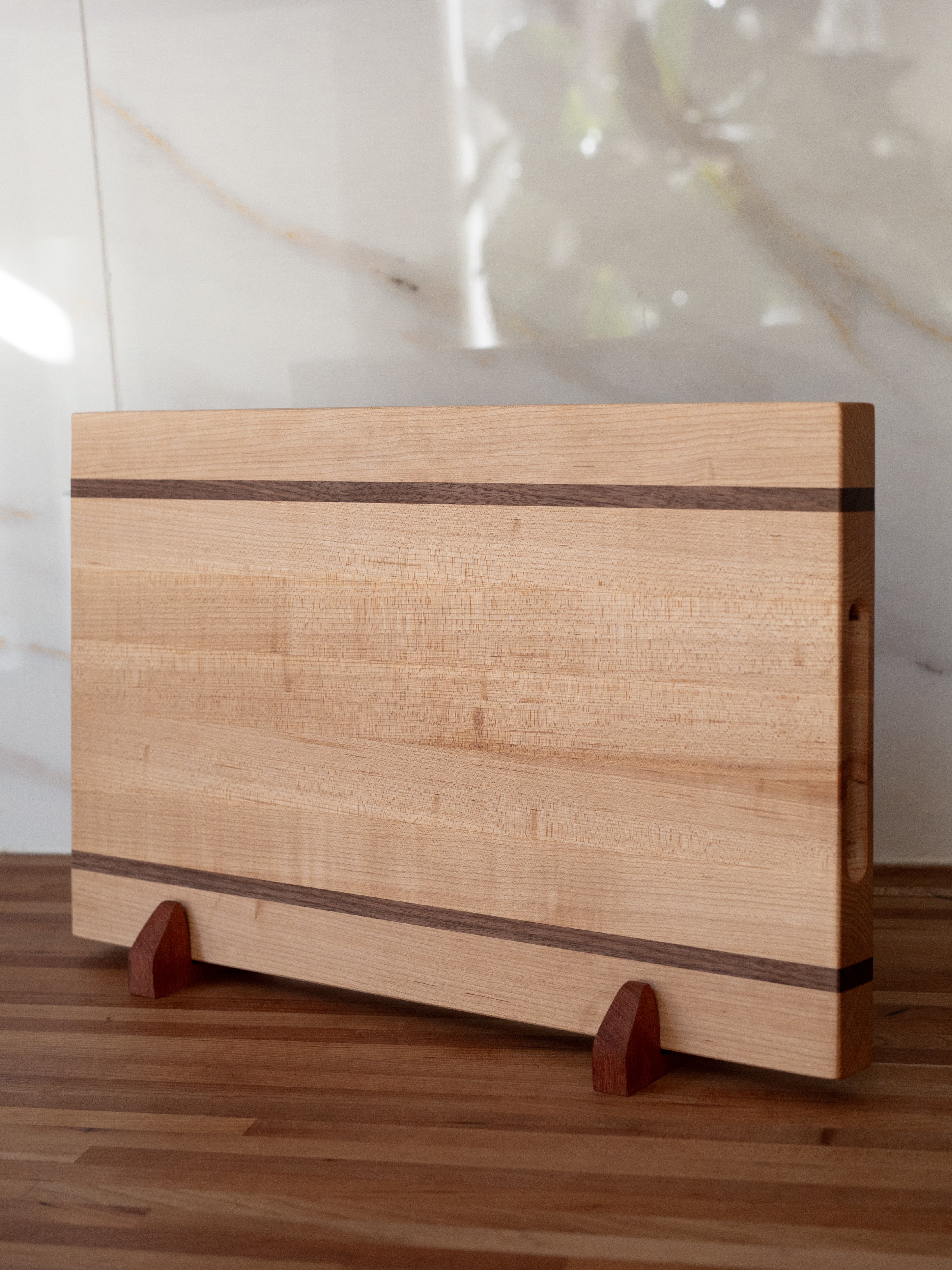 Cutting Board - Maple Edge-grain w/ Stripes